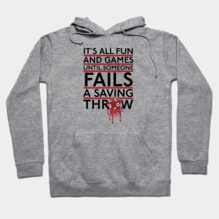 Failed Saving Throw (Red Bands) Hoodie